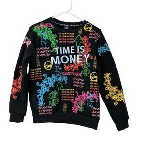 Switch Remarkable Men’s Time is Money Graphic Sweatshirt Sz L Streetwear Indie